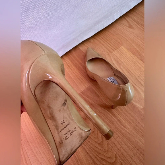 Jimmy Choo Beige Heels 39 (us 8) - Picture 7 of 11